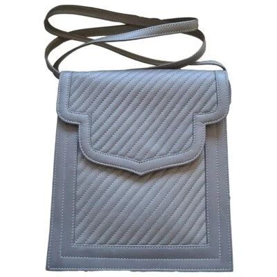 YVES SAINT LAURENT Haute Couture, sac du soir cuir gris - Photo 1/4