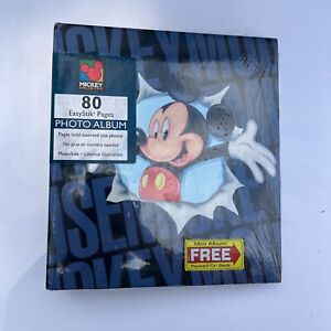 Vintage 90s Holson Disney Mickey Mouse Photo Album 80 Easy Stick Pages USA Made