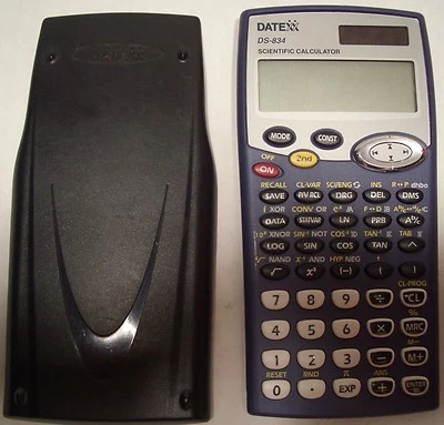  DATEXX SCIENTIFIC CALCULATOR DS-834 SOLAR/BATTERY POWER  - Image 1 of 2