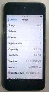 iPod Touch 5th Generation - 16gb - Space Grey - A1421 - Picture 1 of 2