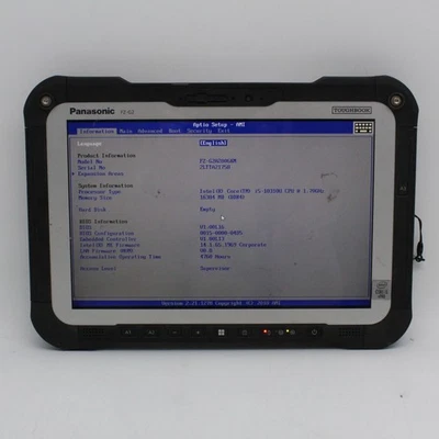 Panasonic Toughbook FZ-G2 10.1" Intel Core i5-10310U 16GB DDR4 Sin SSD Sin sistema operativo Foto 1 de 4