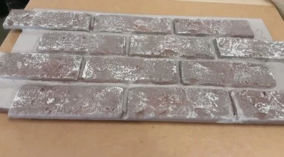 Medios paneles de chapa de ladrillo Chicago de chapa entrelazada GenStone para proyectos hágalo usted mismo Foto 1 de 4