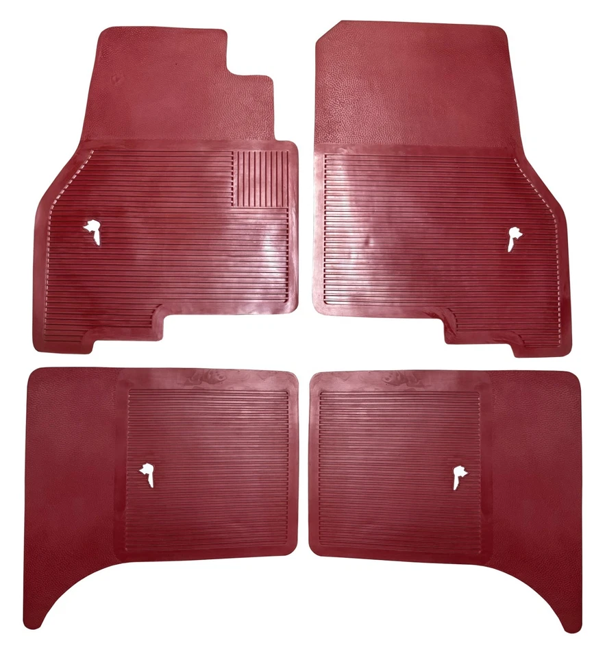 Alfombrillas Pontiac Grand Prix/Catalina/Bonn 1956-57 accesorios, rojas Foto 1 de 1