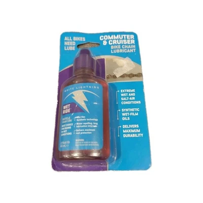 Lubricante de cera para cadena de bicicleta White Lightning Clean - 4 fl oz, goteo Foto 1 de 2