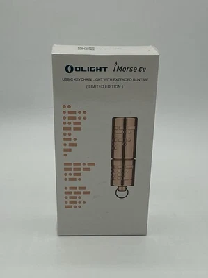 Linterna Llavero Olight iMorse Cu Cobre Mini EDC Antorcha 180 Lúmenes Máx. Nuevo en Caja - Imagen 1 de 3