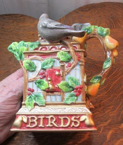 Fitz & Floyd 12 Days of Christmas Four Colly Birds Zuckerkännchen & Milchkännchen mit Löffel - Bild 1 von 21