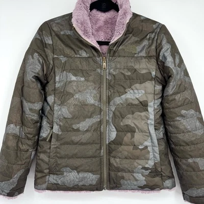 Chaqueta reversible Mossbud Swirl camuflada para niña The North Face talla L 14/16 Foto 1 de 4