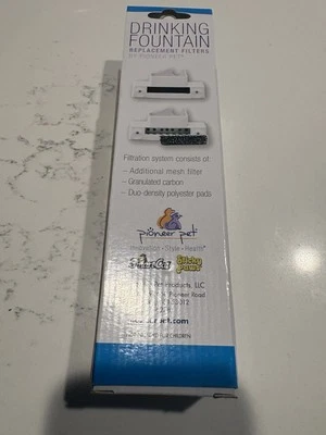 Paquete de 3 filtros en forma de T, fuente de agua y serena Pioneer Pet Foto 1 de 4
