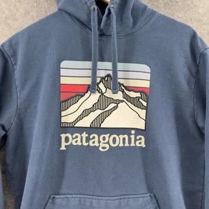 Patagonia Mens Uprisal Hoodie Herren Medium Blue Line Logo Ridge Sweatshirt - Bild 1 von 13