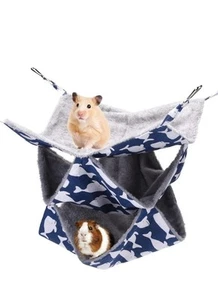 3 Tier Pets Hamster Ferret Rat Squirrel Hammock Hanging Cage Nest Bed NEW - Picture 1 of 5