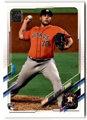 2021 Topps Andre Scrubb Rookie #384 Houston Astros - Image 1 of 2