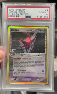 2005 Pokemon EX Delta Species Espeon Holo #4 PSA 10 GEM MINT - Picture 1 of 5