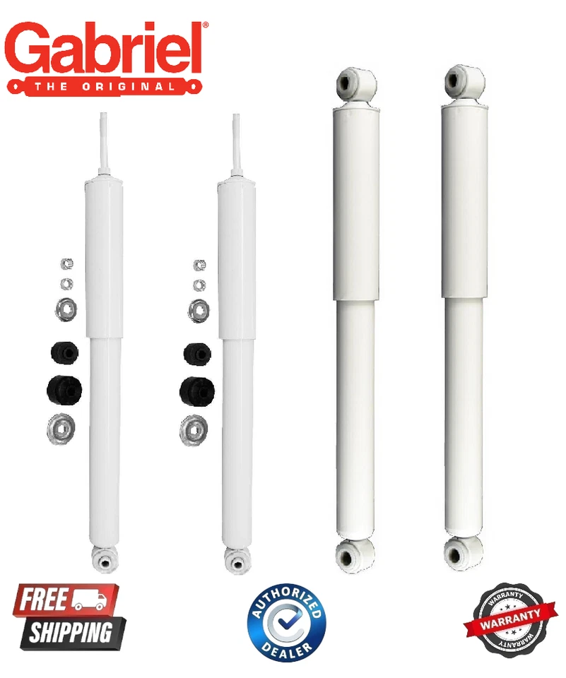 Juego de 4 piezas de amortiguadores Gabriel delanteros y traseros de gas Ryder Lt para camioneta Nissan 1995-1997 Foto 1 de 1