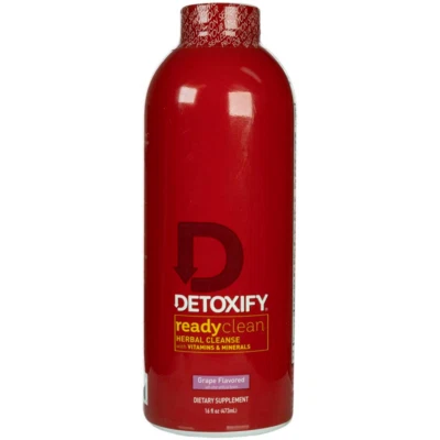 Detoxify Ready Clean Herbal Cleanse Grape Flavor Remove Toxins  16 FL Oz. Foto 1 de 3