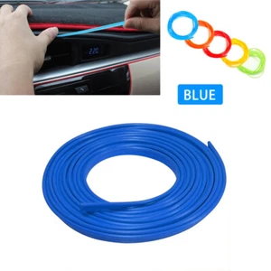 Azul 16,4 pies/5 m puerta interior de coche línea de grieta inserto de moldeo tira decoración - Imagen 1 de 8