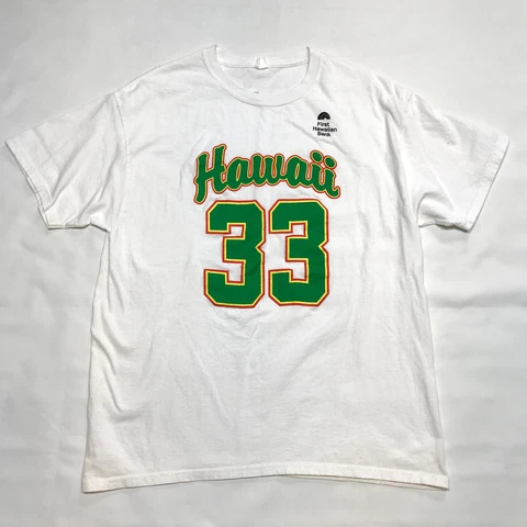 University Hawaii Rainbow Warriors Basketball #33 Bob Nash Retro Tribute Shirt L Cover