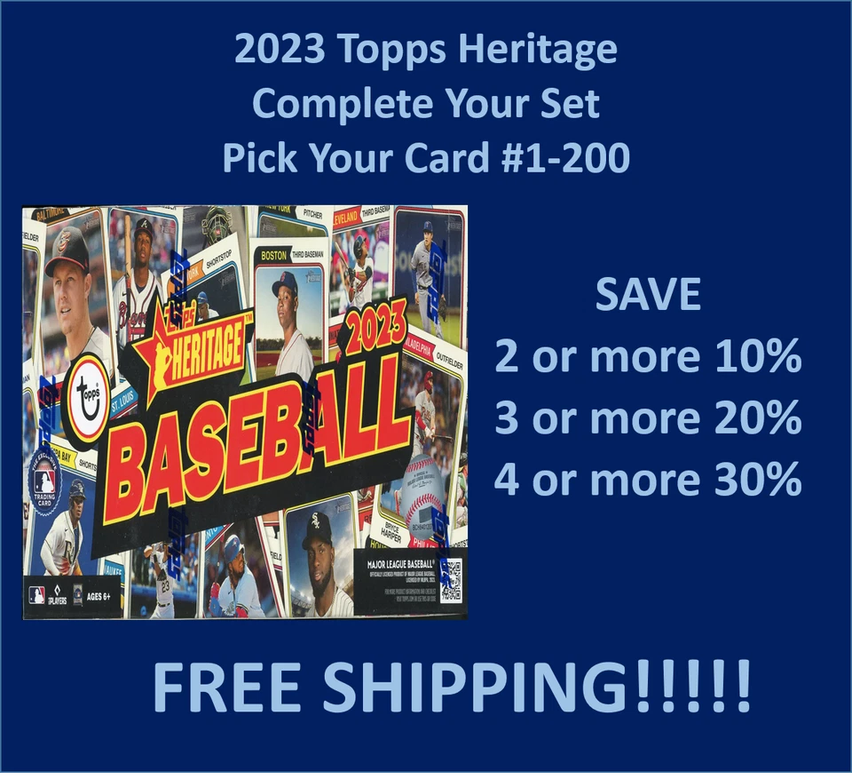 2023 Topps Heritage Base #1-200 You Pick Complete your set SPECIAL!!! - Image 1 of 1