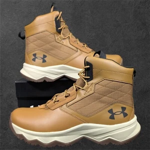 Under Armour UA Stellar G2 6" Tactical Boot Unisex 7Y Brown White Black - Picture 1 of 6