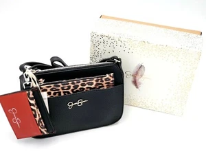 Jessica Simpson Crossbody Bag Removable Pouch Card Case Key Chain Hand Free Gift - Picture 1 of 9