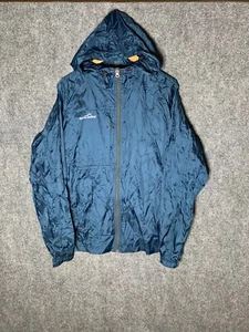 Chaqueta de Lluvia Eddie Bauer Azul Para Hombre Talla Mediana Cremallera Completa Con Capucha Manga Larga - Imagen 1 de 16