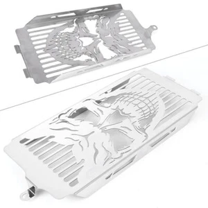 Skull Radiator Grille Guard Cover For Honda Shadow ACE VT400 / VT750 Spirit 750 - Picture 1 of 7