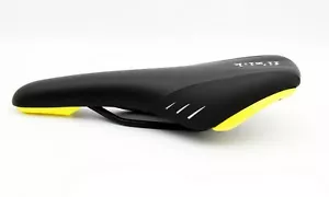 Fizik Nisene Road MTB eBike Gravel Cycling Saddle Black&Yellow Bike Seat - Picture 1 of 10