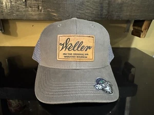 Weller Bourbon Whiskey Inspired Snapback Hat - Trucker Hat - Grey/Grey - Picture 1 of 5