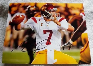 Philadelphia Eagles Matt Barkley USC Trojans Signed 8x10 Photo Auto - Imagen 1 de 1