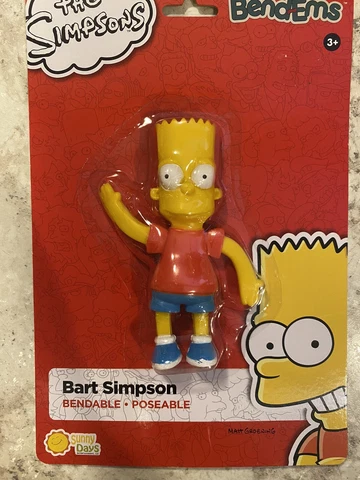 The Simpsons Bart Simpson Bendable Figure Bend-Ems Sunny Days NJ Croce New Cover