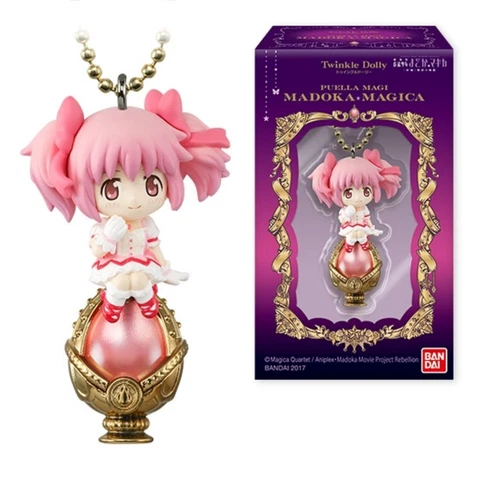 Puella Magi Madoka Magica Twinkle Dolly Madoka & Soul Gem figure key chain NEW Cover