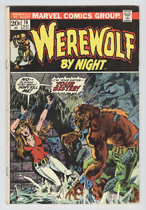 Werewolf by Night #10 October 1973 VG- Tom Sutton Art