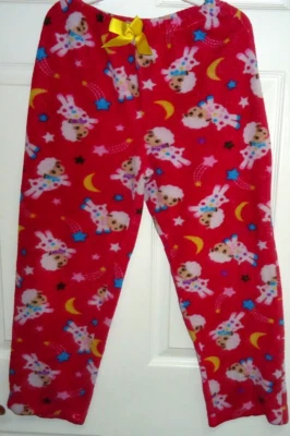 Огнестойкие флисовые пижамные брюки для девочек размер XL 14-16   - Изображение 1 из 2