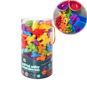 Rainbow Animal Education Color Matching Kid Puzzle Sort Game Toy Gift  Cognition - Picture 1 of 19