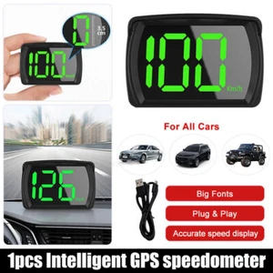Auto Universal Digital GPS HUD Tachometer Head Up-Display Überdrehzahl Green XS - Bild 1 von 8