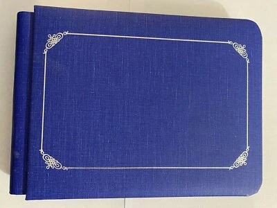 Álbum de fotos Creative Memories 8" x 6" azul clásico 5 páginas enseñanza álbum de recortes Foto 1 de 4