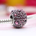 Authentic Shimmering Droplet Charm, Honeysuckle Pink Cubic Zirconia 791755HCZ