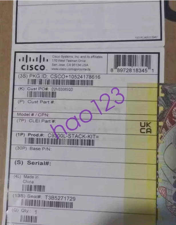NEW CISCO Stacking module C9300L-STACK-KIT Fast delivery DHL/FedEx - Image 1 of 1