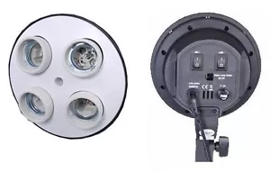 Photo Video Continuous light 4 Head E27 AC Bulb Socket - Picture 1 of 1