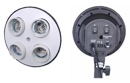 Foto Video Luz Continua 4 Cabezales E27 AC Bombilla Enchufe Foto 1 de 1