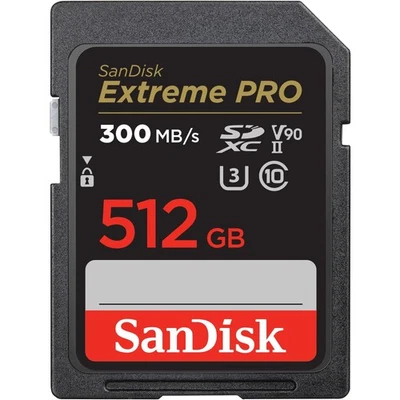 SanDisk Extreme PRO SDHC UHS-II Speicherkarte V90 512 GB (300 MB/s) - Bild 1 von 4