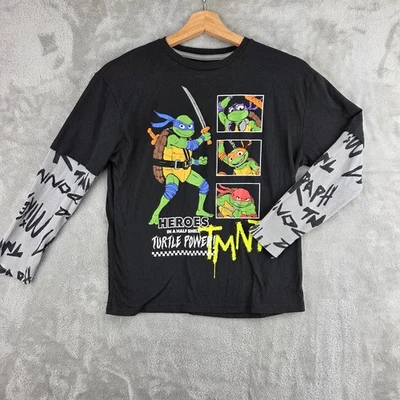 Teenage Mutant Ninja Turtles Kids Medium Long Sleeve Layered Graphic T-Shirt - Image 1 of 4