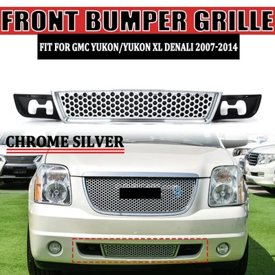 Chrome Honeycomb Front Lower Bumper Grille For GMC Yukon/XL 1500 Denali 2007-14 — 第 1/4 张图片