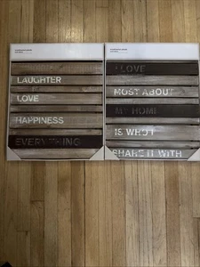 Wall Décor Wood/metal Plank Quote Photo Picture Frame - Picture 1 of 1