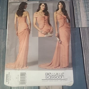 Vogue Pattern V2890 Bellville Sassoon Womens Evening Dress And Shrug E 14 16 18 - Picture 1 of 7