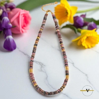 COLLANA UOMO DONNA AMETISTA PIETRE DURE NATURALI ACCIAIO INOSSIDABILE REGALO - Immagine 1 di 4