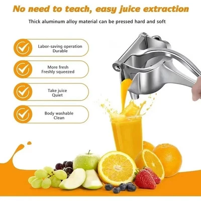 Heavy Duty Metal Manual Juicer Fruit Juice Squeezer for Pressing Lemons Oranges - Image 1 of 4