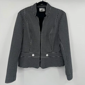 Joseph Ribkoff Blazer Jacke schwarz weiß gepunktet Größe 14 - Bild 1 von 9