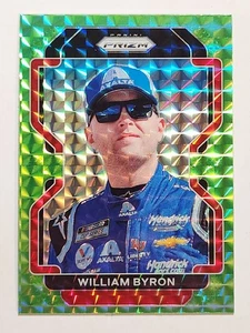 2022 Panini Prizm NASCAR Racing #73 William Byron Reactive Green Prizm - Foto 1 di 2
