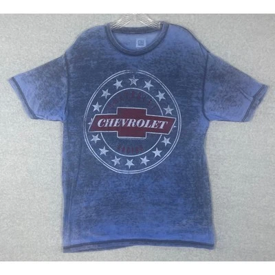 Camiseta Chevorlet Para Hombre Talla M General Motors Patriótica Azul Poliéster Transparente Foto 1 de 4