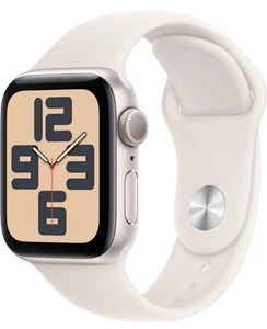 Apple Watch SE 2nd Generation (GPS) 40mm Aluminum Case with Starlight Sport Band - Photo 1 sur 5